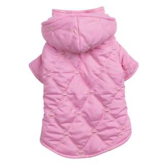 Dog QUILTED PASTEL JACKET Winter Coat Clothing Blue Pink Teacup XXS 