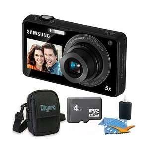Samsung ST700 Dualview Black Digital Camera 16 MP, 5x Wide Angle Zoom 