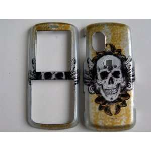  New Gold and Silver Tribal Skull Design Samsung Gravity 