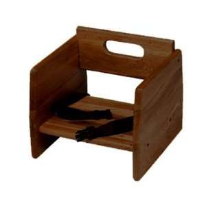  Tablecraft Walnut Finish Wood Booster Seat Baby