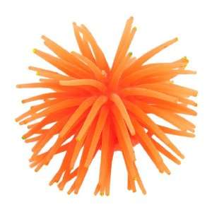 Como Orange Soft Silicone Sea Urchin Ornament 3 for Aquarium Fish 