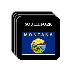  US State Flag   SOUTH FORK, Montana (MT) Set of 4 Mini 