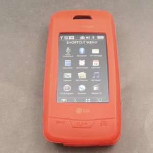   Red Silicone Skin Case for Verizon LG Voyager VX10000 