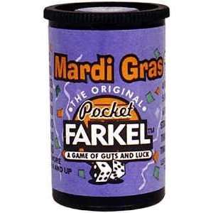    Pocket Farkel Dice Game   Miniature Set   Mardi Gras Toys & Games