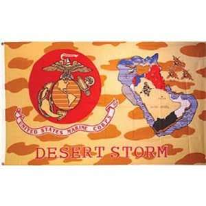   States Marine Corps Desert Storm Flag 3ft x 5ft Patio, Lawn & Garden