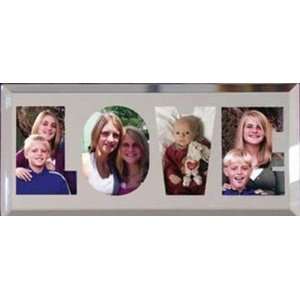  LOVE word Picture Frame Mirrored Glass Heartsteps 20105 