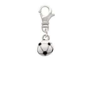    Mini Enamel Soccerball Clip On Charm Arts, Crafts & Sewing