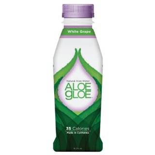 ALOE GLOE Natural Aloe Water, White Grape Pulp Free, 15.2 Ounce (Pack 