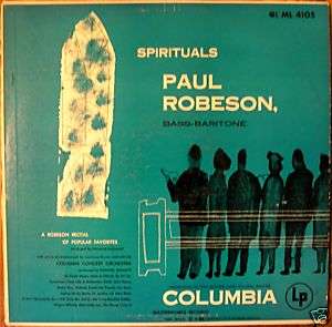 PAUL ROBESON 1949 Spirituals ML 4105 (M) LP Record  