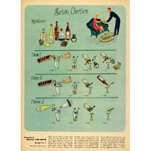  1947 Print M Gow Esquire Blend & Bend Martini Recipe 4 
