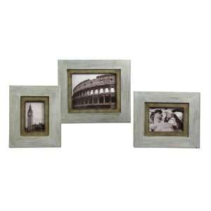 Uttermost 15.5 Inch Adaya Photo Frames (Set of 3) Heavily Distressed 