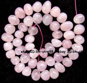 7x9mm natural rose quartz smooth gemstone Beads 15  