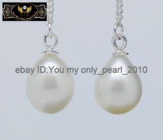 MP Natura 9 10mm AAA+ white pearl earrings 925Silver  