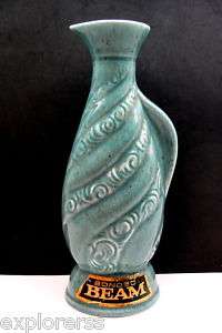JIM BEAM TEAL REGAL CHINA EMPTY 1966 WHISKEY DECANTER, FROM ENGLAND 