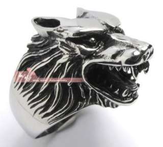 Rings for Men Wolf Werewolf Rings Stainless Steel 316L Size us 9 to 13 