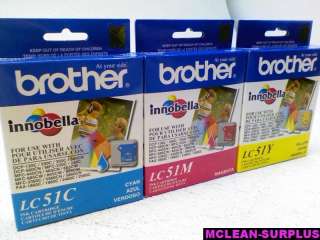 3PK Genuine Brother Color Ink Cartridge LC513PKS LC51CL  