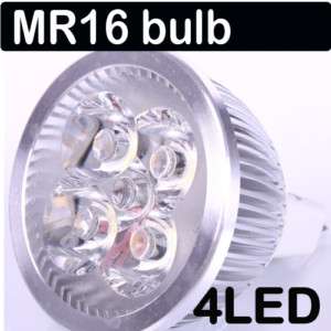 MR16 4W 12V White 4 LED Bulb Spot Light Lamp Downlight  