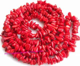 11mm Beautiful Red Ocean Coral Freeform Beads 34   