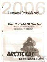 2006 ARCTIC CAT CROSSFIRE 600 EFI SNO PRO PART MANUAL  