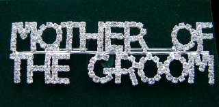   Groom Rhinestone Pin Great collectable wedding gift   3 inches  