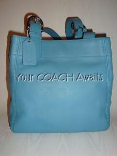 New Coach SOHO BUCKLE BAG~1997 CLASSIC Shoulder Tote~POOL BLUE Handbag 