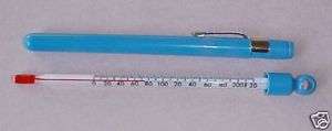 SPIRIT FILLED GLASS THERMOMETER WITH CASE 0 to 220º  