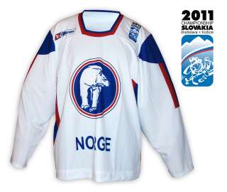 Team NORWAY Hockey Jersey (L)   Official 2010/2011 IIHF Slovakia 