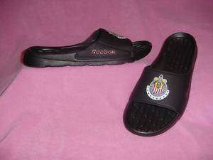 Mens Black Reebok Emblem Slide Sandals   Size 14M  