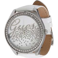 NWT Guess Lds White Face White Leather Band U85129L1  