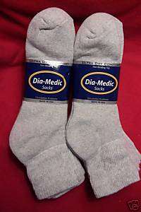 Prs Dia Medic XL 12 15 Diabetic Socks 1/4s, Gray  