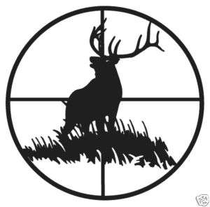 Elk Bull Decal In Cross H Wildlife Hunting 6 Stickers  