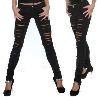 Röhren Jeans im fETZEn Riss Look Low waist 17cm VINTAGE  
