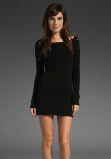 INSIGHT Ripped and Ragged Dress in Black  