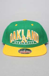 American Needle Hats The Oakland As Arched Snapback Hat in Green 