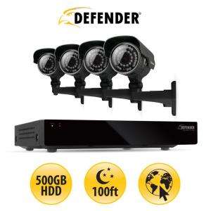   Surveillance System with 4 600 TVL Cameras 21024 