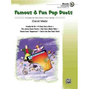 Famous & Fun Pop Duets 6 Duets for One Piano, Four Hands  