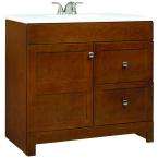 American Classics Artisan 36 in. Vanity in Chestnut with Cultured 