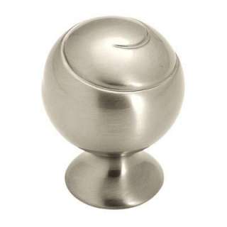 Amerock 1 3/4 In. Swirlz Spiral Ball Knob   Satin Nickel Finish 