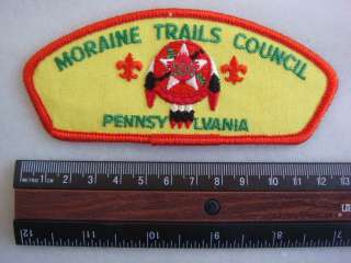 Boy Scout Patch CSP MORAINE TRAILS COUNCIL PENNSYLVANIA  