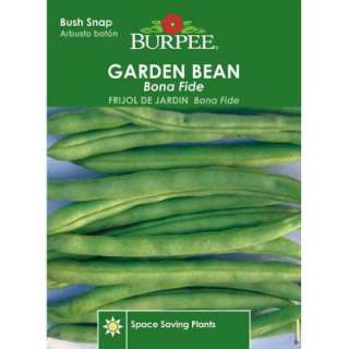 Burpee Bean Bush Snap Bona Fide Seed 65825 