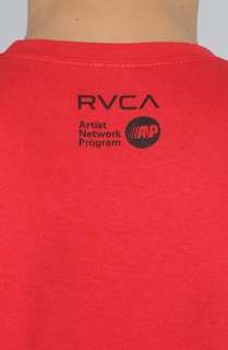 RVCA The Pop Boy Tee in Red  Karmaloop   Global Concrete Culture