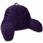 Purple Micro Suede Bedroom Bed Rest Reading laptop Pillow