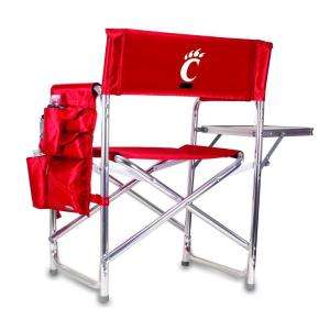 Picnic Time University of Cincinnati Red Sports Chair with Digital 