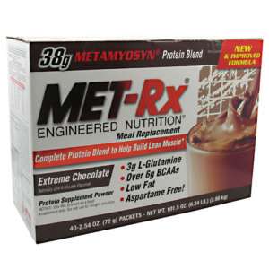 MET Rx Meal Replacement Protein Powder Extreme Chocolat  