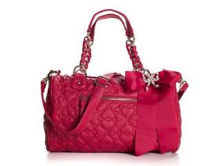 Betsey Johnson Quilted Love Satchel   DSW