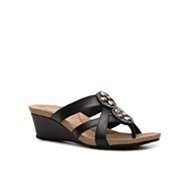 Minnetonka Womens Manhattan Wedge Sandal