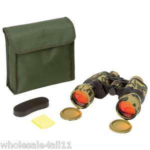 10x50 Camo Camouflage Binoculars XLR Ruby Coated Lenses Less Glare 