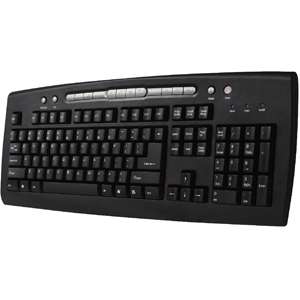 Adesso AKB 630B MultiMedia Keyboard   Washable, spill proof, USB, PS/2 