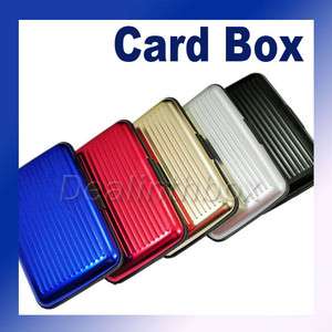 5PCS Business ID Credit Card Holder Aluminum Case Box  