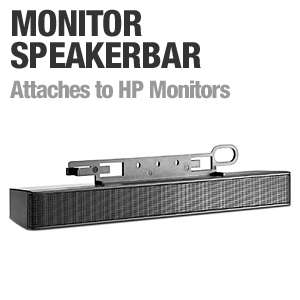 HP NQ576AT LCD Speaker Bar   Compatible with HP Monitors at 